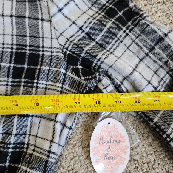 NWT Harlow & Rose Women's Plaid Casual Shirt Dress Size M - Picture 8 of 10